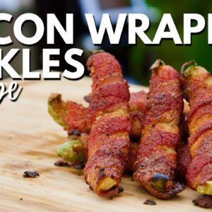Bacon Wrapped Pickles Recipe - Easy BBQ Appetizers