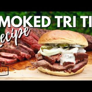 Smoked Tri Tip Steak Sandwich Recipe - How to Smoke Tri Tip on a Pellet Grill