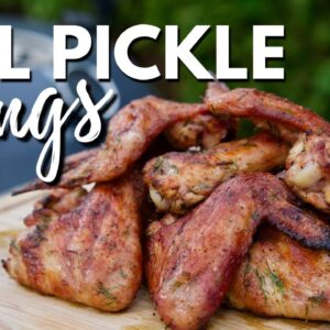 Dill Pickle Brined Chicken Wings - Smoked Chicken Wings Recipe