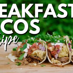 Easy Breakfast Tacos Recipe - Pulled Pork Breakfast Tacos Homemade