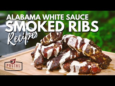 Smoked Ribs with Alabama White Sauce - How to Smoke Ribs Fast