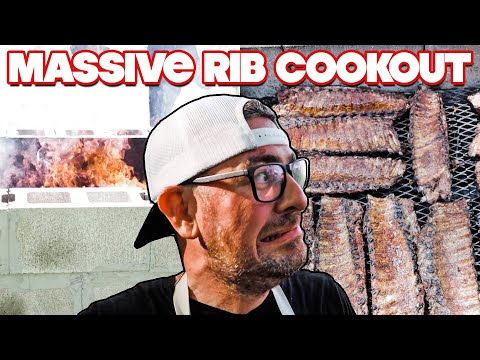 Smoking Ribs for 60 People Using a Cooking Method I've Never Tried