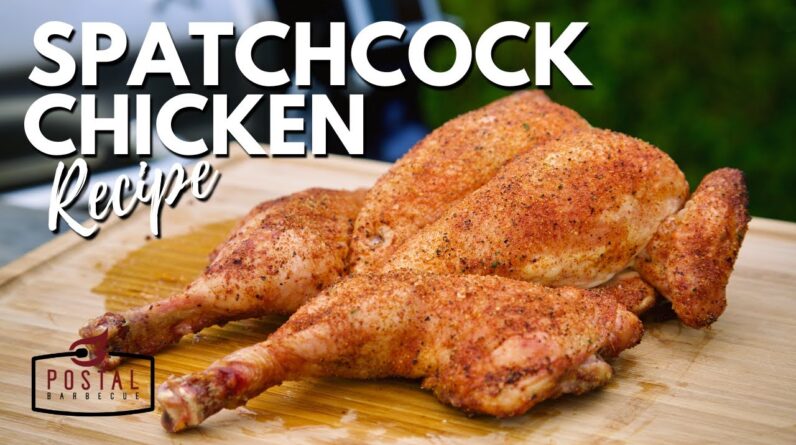 Spatchcock BBQ Chicken Recipe - How to Smoke Chicken on a Pellet Grill