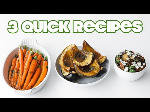 Three Easy Vegetable Side Dish Recipes