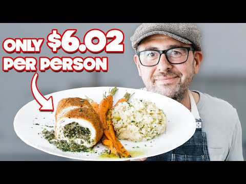 Feeding My Whole Family a Gourmet Chicken Kiev Meal for under $25 TOTAL