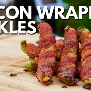 Bacon Wrapped Pickles Recipe #shorts