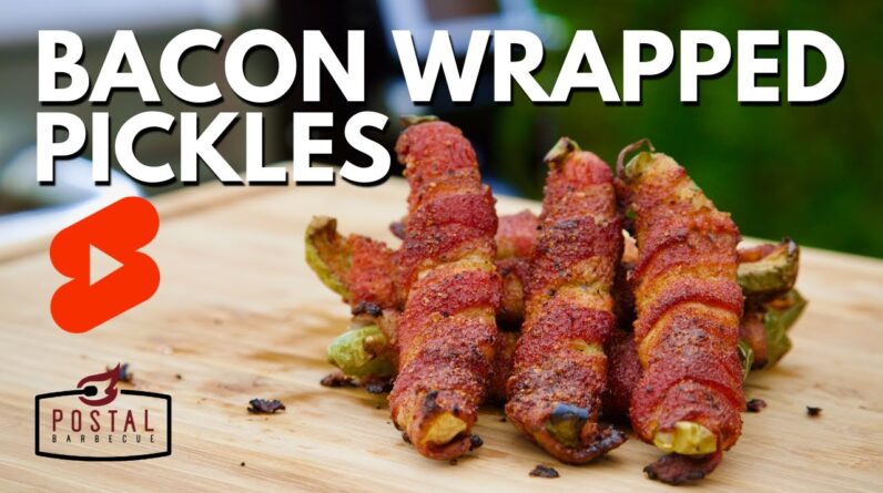 Bacon Wrapped Pickles Recipe #shorts