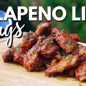Honey Jalapeno Lime Chicken Wings - The Best Smoked Wings Recipe