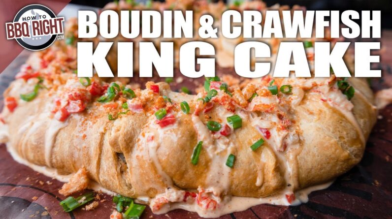 Spicy & Delicious Crawfish & Boudin King Cake