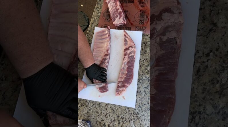 How to TRIM your own WHOLE Rack of Spare Ribs!