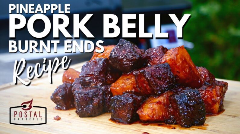 Pineapple Pork Belly Burnt Ends Recipe - Smoked Pork Belly on the Pellet Grill