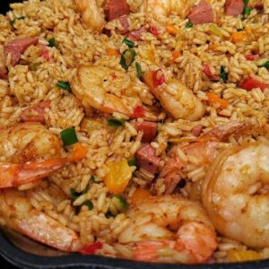 How to Cook Perfect Shrimp and Sausage Rice in Just 1 Pan!