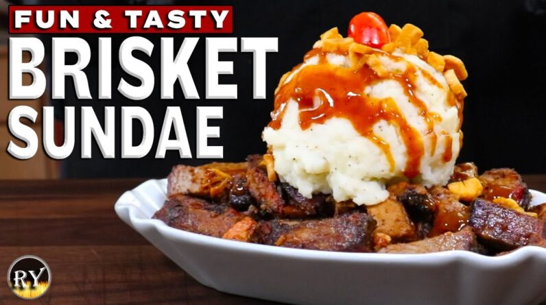 BRISKET 'SUNDAE' - A Fun & Tasty Way To Serve Brisket & Mashed Potatoes