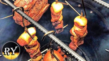 Chuck Roast Skewers Smoked On The Pit Barrel Cooker