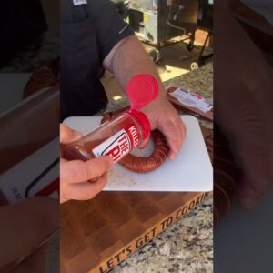 smoked sausage tip - cut the sausage to let out grease and get flavor inside | HowToBBQRight Shorts