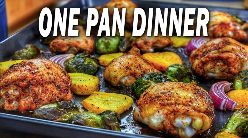 Easy. Tasty. Less Mess. The Classic One Pan Chicken Dinner.