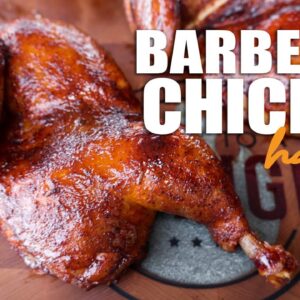 The JUICIEST Way to Smoke Barbecue Chicken…