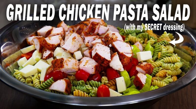 My Secret Homemade Dressing Will Make This Grilled Chicken Pasta Salad The Star Of Your BBQ