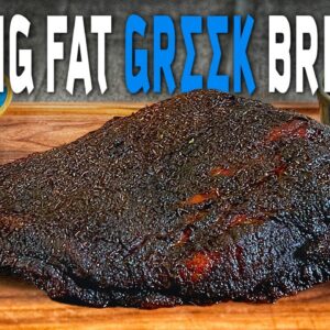 Opa! It's A Big Fat Greek Brisket Made With Homemade Greek Seasoning & Smoked With Olive Wood