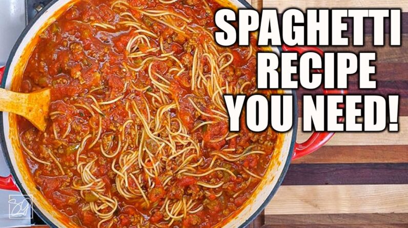 The Only Homemade Spaghetti Recipe You'll Ever Need