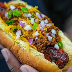 The Secret Ingredient That Makes This Chili Hot Dog Irresistible