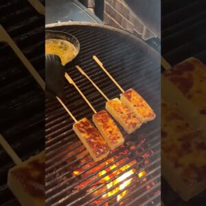 can you grill cheese over an open flame without melting it?