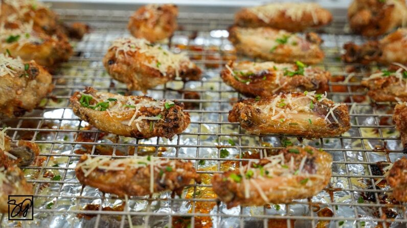 The Best Baked Garlic Parmesan Wings You Will Ever Eat