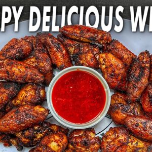 The Perfect Game Day Wings With A Sweet & Spicy Dipping Sauce