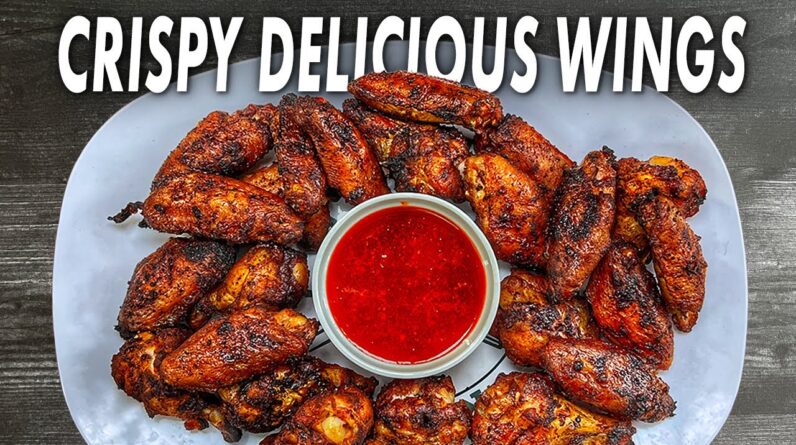 The Perfect Game Day Wings With A Sweet & Spicy Dipping Sauce