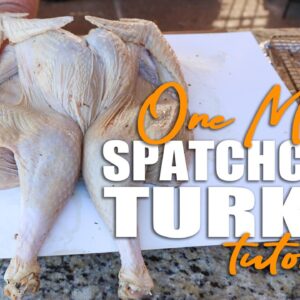 How to Spatchcock a Turkey - 1 Minute Example