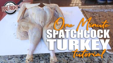 How to Spatchcock a Turkey - 1 Minute Example