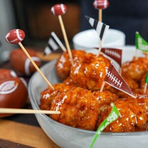 20 minute Gameday Appetizer: Firecracker Meatballs