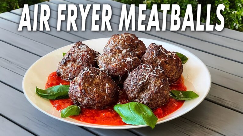 Easy Air Fryer Meatballs -- How I Make A Quick Batch Of Meatballs