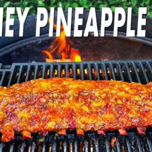 Honey Pineapple Baby Back Ribs Smoked On The Weber Kettle