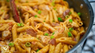 How to make EXTRA Creamy Cajun Chicken Pasta!