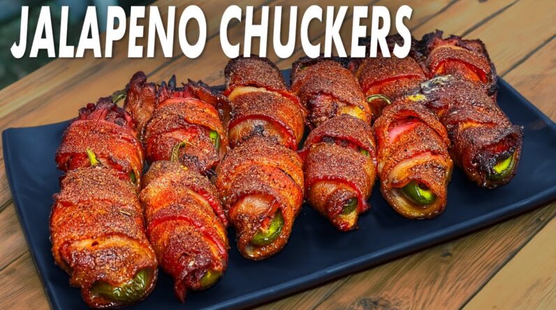 Jalapeno Chuckers - Bacon Wrapped Jalapeno Poppers Stuffed With Smoked Chuck Roast