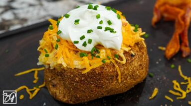 The Ultimate Chicken Stuffed Baked Potato!