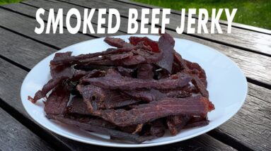 Beef Jerky Smoked On The Grill