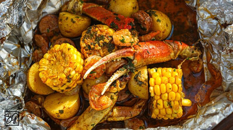 Grilled Shrimp Boil Packets from my NEW Cookbook!