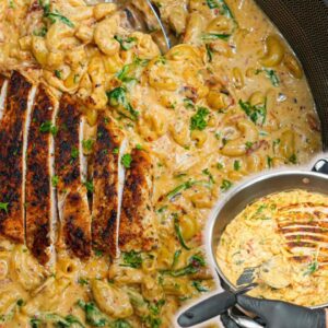 Perfect Tuscan Chicken Mac and Cheese at Home!